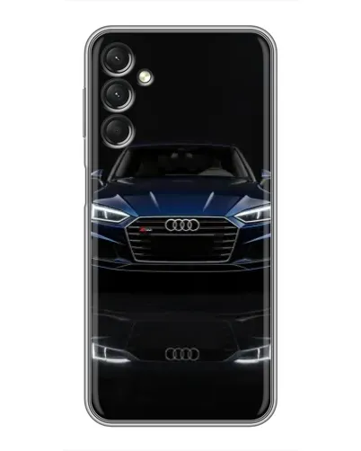 Чехол для Samsung Galaxy A24 с картинкой «Audi — ночное отражение»