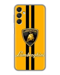 Чехол для Samsung Galaxy A24 с картинкой «Lamborghini Stripe желтый»