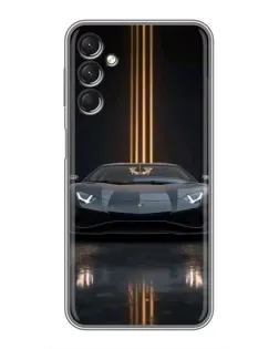 Чехол для Samsung Galaxy A24 с картинкой «Lamborghini золотые линии» Чехол для Samsung Galaxy A24 с картинкой «Lamborghini золотые линии»
