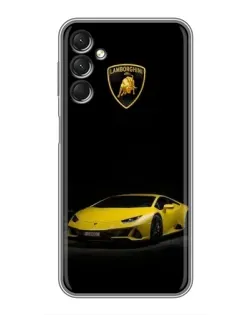 Чехол для Samsung Galaxy A24 с картинкой «Lamborghini желтый акцент» Чехол для Samsung Galaxy A24 с картинкой «Lamborghini желтый акцент»