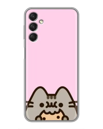 Чехол для Samsung Galaxy A24 с картинкой «Pusheen и печенье»