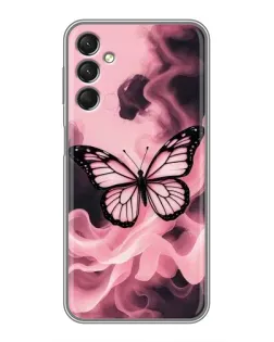 Чехол для Samsung Galaxy A24 с картинкой «Бабочка в дыму»