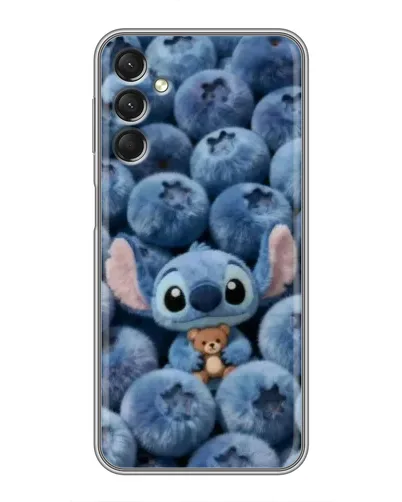 Чехол для Samsung Galaxy A24 с картинкой «Стич и голубика» Чехол для Samsung Galaxy A24 с картинкой «Стич и голубика»