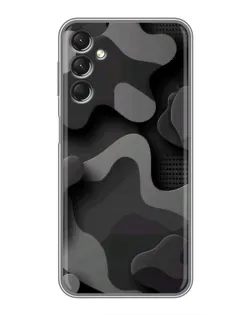 Чехол для Samsung Galaxy A24 с картинкой «Темный абстрактный камуфляж»