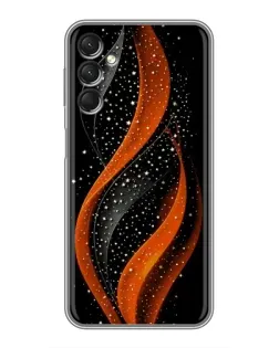 Чехол для Samsung Galaxy A24 с картинкой «Огненная звездная волна»
