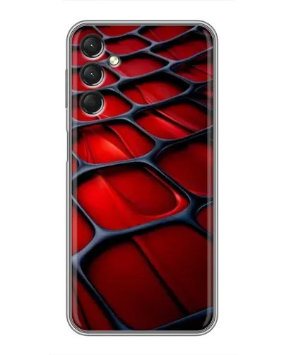 Чехол для Samsung Galaxy A24 с картинкой «Красная глянцевая сетка» Чехол для Samsung Galaxy A24 с картинкой «Красная глянцевая сетка»