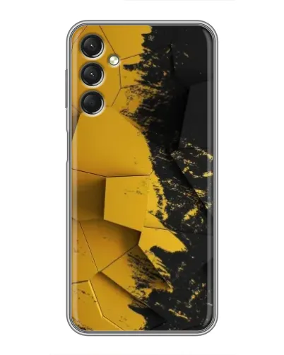 Чехол для Samsung Galaxy A24 с картинкой «Золотые осколки геометрии» Чехол для Samsung Galaxy A24 с картинкой «Золотые осколки геометрии»