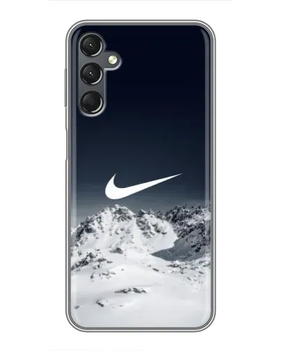Чехол для Samsung Galaxy A25 (A256) с картинкой «Nike — зимние горы»