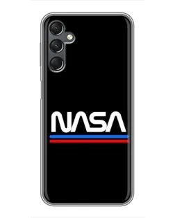 Чехол для Samsung Galaxy A25 (A256) с картинкой «NASA — классика Red Blue»