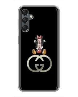 Чехол для Samsung Galaxy A25 (A256) с картинкой «Минни Маус на лого» Чехол для Samsung Galaxy A25 (A256) с картинкой «Минни Маус на лого»