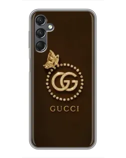 Чехол для Samsung Galaxy A25 (A256) с картинкой «Gucci — золотая бабочка» Чехол для Samsung Galaxy A25 (A256) с картинкой «Gucci — золотая бабочка»