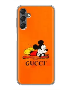 Чехол для Samsung Galaxy A25 (A256) с картинкой «Микки Маус Gucci — оранж» Чехол для Samsung Galaxy A25 (A256) с картинкой «Микки Маус Gucci — оранж»
