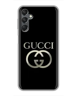 Чехол для Samsung Galaxy A25 (A256) с картинкой «Gucci — золото на черном» Чехол для Samsung Galaxy A25 (A256) с картинкой «Gucci — золото на черном»