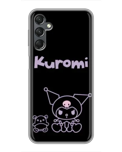 Чехол для Samsung Galaxy A25 (A256) с картинкой «Kuromi — черный минимализм»