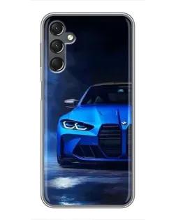 Чехол для Samsung Galaxy A25 (A256) с картинкой «Голубая BMW M4» Чехол для Samsung Galaxy A25 (A256) с картинкой «Голубая BMW M4»