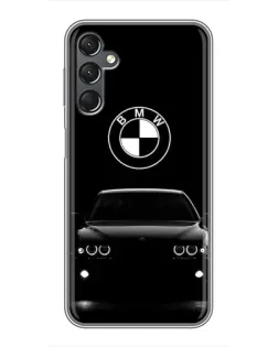 Чехол для Samsung Galaxy A25 (A256) с картинкой «BMW — взгляд из темноты» Чехол для Samsung Galaxy A25 (A256) с картинкой «BMW — взгляд из темноты»