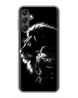 Чехол для Samsung Galaxy A25 (A256) с картинкой «BMW и лев» Чехол для Samsung Galaxy A25 (A256) с картинкой «BMW и лев»