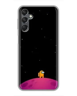 Чехол для Samsung Galaxy A25 (A256) с картинкой «Одинокий герой на планете»