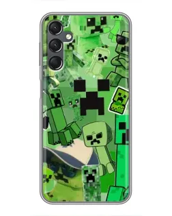 Чехол для Samsung Galaxy A25 (A256) с картинкой «Криперы Minecraft»