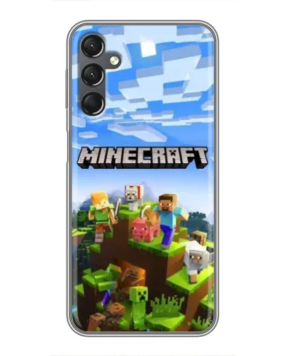 Чехол для Samsung Galaxy A25 (A256) с картинкой «Minecraft классический мир» Чехол для Samsung Galaxy A25 (A256) с картинкой «Minecraft классический мир»