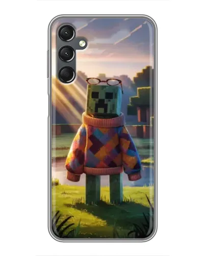 Чехол для Samsung Galaxy A25 (A256) с картинкой «Крипер в свитере» Чехол для Samsung Galaxy A25 (A256) с картинкой «Крипер в свитере»