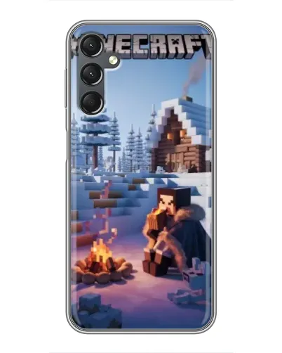 Чехол для Samsung Galaxy A25 (A256) с картинкой «Зимний Minecraft» Чехол для Samsung Galaxy A25 (A256) с картинкой «Зимний Minecraft»