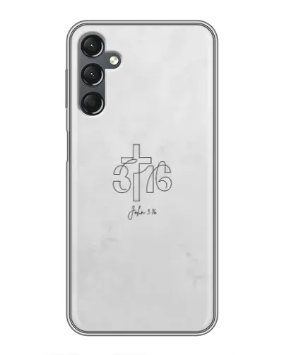 Чехол для Samsung Galaxy A25 (A256) с картинкой «Иоанна 3:16 Крест»