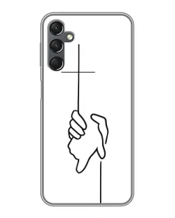 Чехол для Samsung Galaxy A25 (A256) с картинкой «Рука держит»