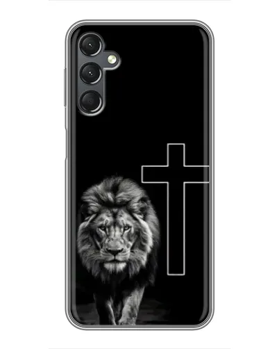 Чехол для Samsung Galaxy A25 (A256) с картинкой «Лев и Крест»