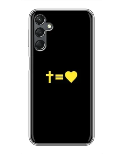 Чехол для Samsung Galaxy A25 (A256) с картинкой «Сердце и Крест»