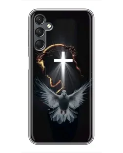 Чехол для Samsung Galaxy A25 (A256) с картинкой «Голубь и Свет»