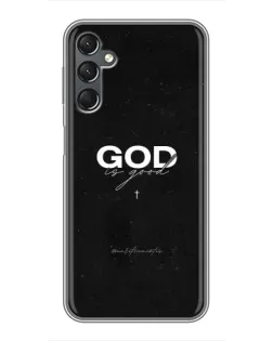 Чехол для Samsung Galaxy A25 (A256) с картинкой «GOD — Бог над всем»