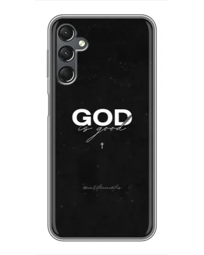 Чехол для Samsung Galaxy A25 (A256) с картинкой «GOD — Бог над всем»
