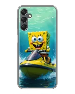 Чохол для Samsung Galaxy A25 (A256) з картинкою «Спанч Боб на гідроциклі» Чохол для Samsung Galaxy A25 (A256) з картинкою «Спанч Боб на гідроциклі»
