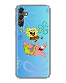 Чехол для Samsung Galaxy A25 (A256) с картинкой «Спанч Боб и Патрик»