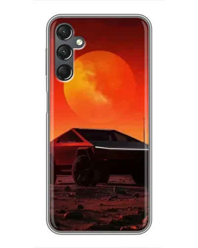 Чехол для Samsung Galaxy A25 (A256) с картинкой «Cybertruck на Марсе»