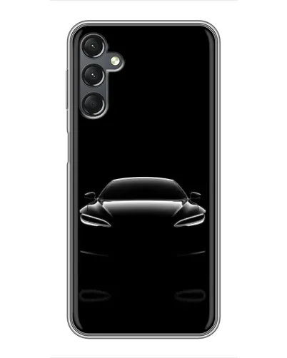 Чехол для Samsung Galaxy A25 (A256) с картинкой «Силуэт Tesla Night»