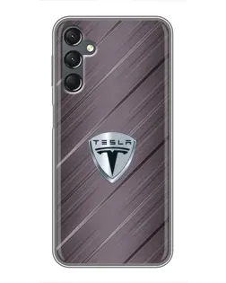 Чехол для Samsung Galaxy A25 (A256) с картинкой «Металлическая текстура Tesla» Чехол для Samsung Galaxy A25 (A256) с картинкой «Металлическая текстура Tesla»