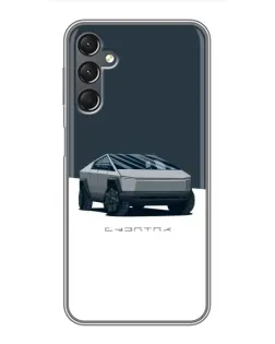 Чехол для Samsung Galaxy A25 (A256) с картинкой «Серебристый Cybertruck Tesla» Чехол для Samsung Galaxy A25 (A256) с картинкой «Серебристый Cybertruck Tesla»