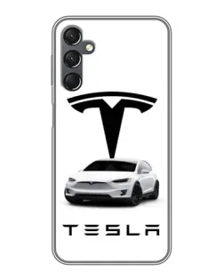 Чехол для Samsung Galaxy A25 (A256) с картинкой «Tesla White Style» Чехол для Samsung Galaxy A25 (A256) с картинкой «Tesla White Style»
