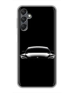Чехол для Samsung Galaxy A25 (A256) с картинкой «Фары Tesla Night» Чехол для Samsung Galaxy A25 (A256) с картинкой «Фары Tesla Night»