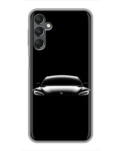 Чехол для Samsung Galaxy A25 (A256) с картинкой «Фары Tesla Night»