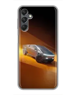 Чехол для Samsung Galaxy A25 (A256) с картинкой «Cybertruck в пустыне» Чехол для Samsung Galaxy A25 (A256) с картинкой «Cybertruck в пустыне»