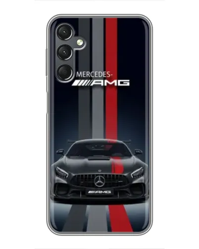 Чехол для Samsung Galaxy A25 (A256) с картинкой «Mercedes — белый карбон»