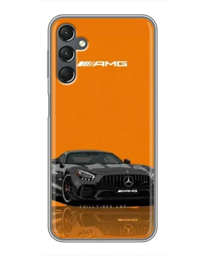 Чехол для Samsung Galaxy A25 (A256) с картинкой «Оранжевый Mercedes AMG»