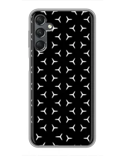 Чехол для Samsung Galaxy A25 (A256) с картинкой «Mercedes паттерн звезд» Чехол для Samsung Galaxy A25 (A256) с картинкой «Mercedes паттерн звезд»
