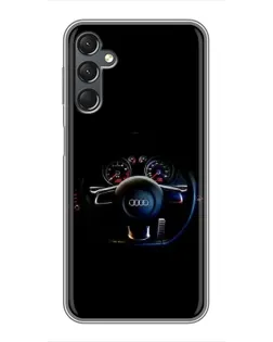 Чохол для Samsung Galaxy A25 (A256) з картинкою «Салон Audi — кермо» Чохол для Samsung Galaxy A25 (A256) з картинкою «Салон Audi — кермо»