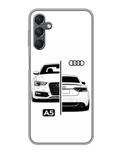 Чехол для Samsung Galaxy A25 (A256) с картинкой «Audi — контрастный дизайн»