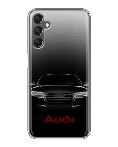 Чехол для Samsung Galaxy A25 (A256) с картинкой «Audi — градиентный контур»