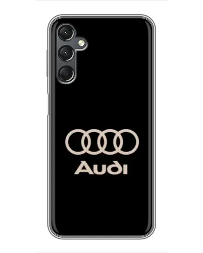 Чехол для Samsung Galaxy A25 (A256) с картинкой «Audi — золотой логотип»